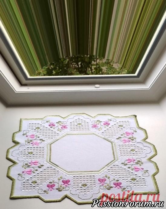 Хардангер. Душистый горошек - запись пользователя Лариса (Лариса) в сообществе Вышивка в категории Хардангер