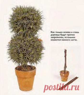 Деревца на проволоке / Цветы, деревья / В рукоделии