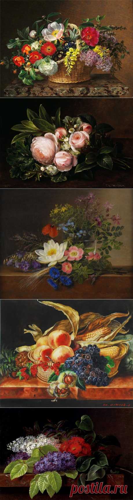Натюрморты художника Jensen Johan Laurentz
