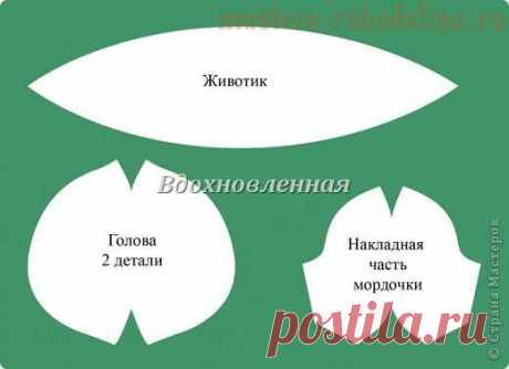 Мастер-класс: Мягкая игрушка с росписью Котик Чипки