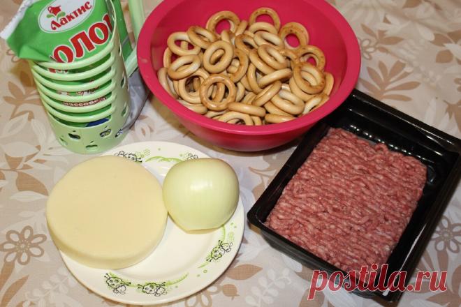 Гора вкусняшек к чаю из сушек, фарша и сыра. | Дилетант на кухне. | Яндекс Дзен