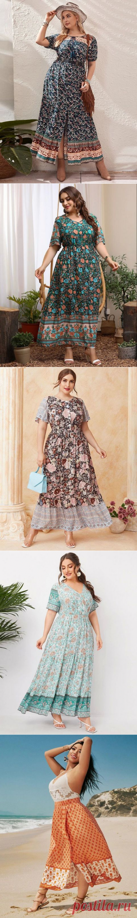 Платья для полных модниц в стиле Boho австралийского бренда Boheme Junction весна-лето 2022