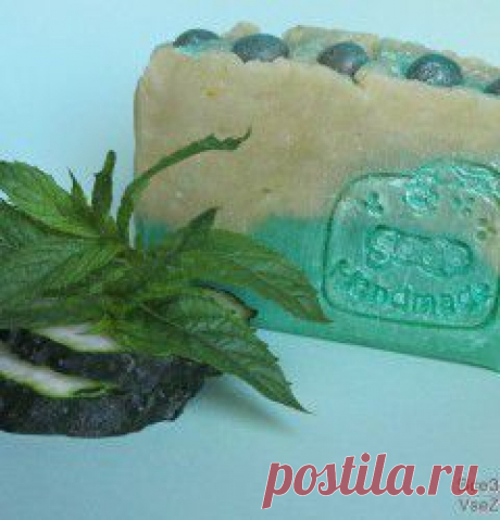 Как сделать мятно-огуречное мыло с нуля горячим способом
