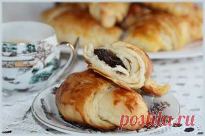 Круассаны для романтического завтрака. | Вкусно и красиво!