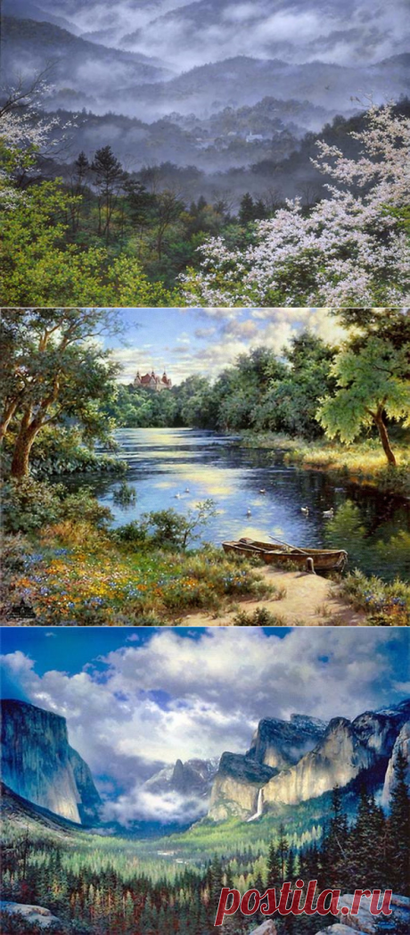 ПЕЙЗАЖИ ХУДОЖНИКА LARRY DYKE