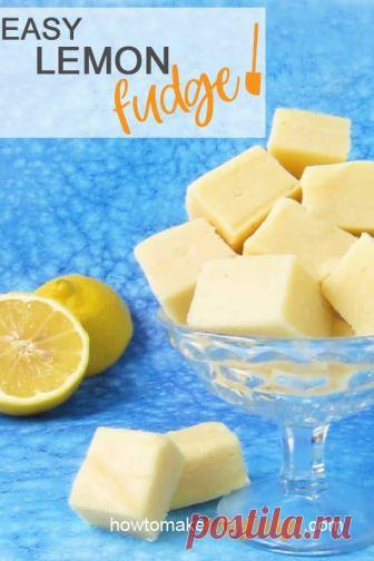 Lemon Fudge --- Easy 2-Ingredient Microwave Fudge Recipe with Video