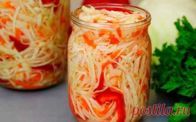 Безумно вкусная маринованная капуста за сутки