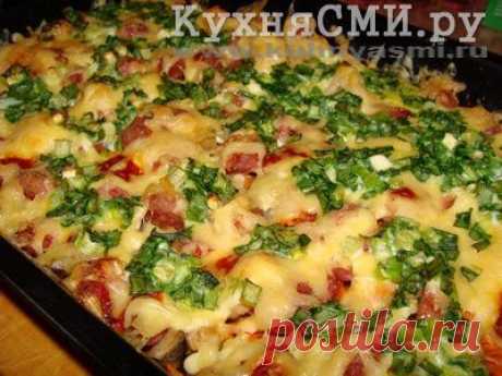 Замороженные овощи под сыром