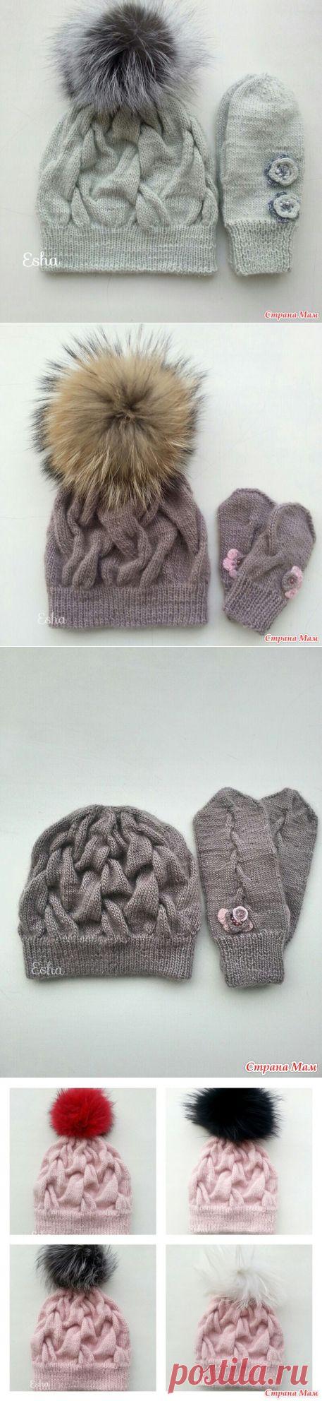 Шапка с помпоном - Вязание - Страна Мам
