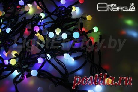 Купить гирлянду Шарики в Минске | Новогодняя гирлянда Шарики LED RGB, цена