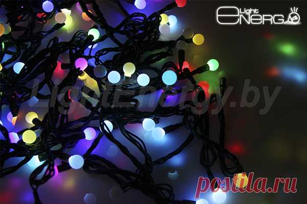 Купить гирлянду Шарики в Минске | Новогодняя гирлянда Шарики LED RGB, цена