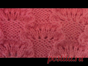 Узор спицами Цветочные корзинки🎀Knitting patterns