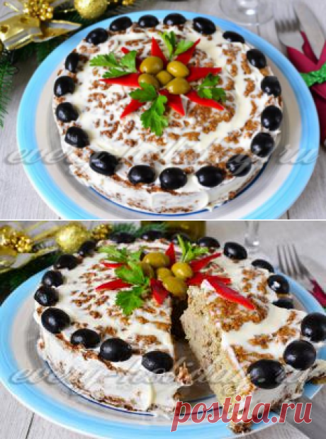 Печеночный пирог с рисом - находка для хозяйки!