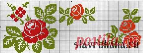 Блокнот выдумщицы : СХЕМЫ ВЫШИВКИ КРЕСТИКОМ- уголки, бордюры и пано