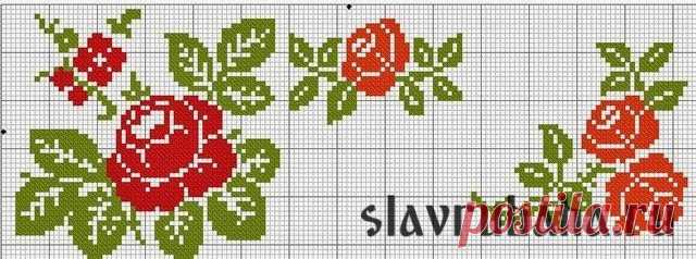 Блокнот выдумщицы : СХЕМЫ ВЫШИВКИ КРЕСТИКОМ- уголки, бордюры и пано