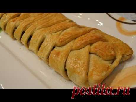 Мясной пирог с грибами