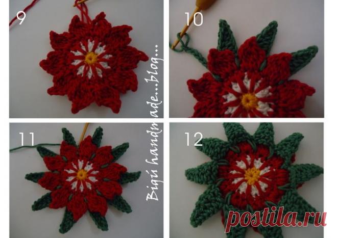 Рождественская звезда в квадрате.МК.