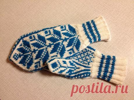Жаккардовые варежки спицами ОЧЕНЬ МНОГО! — Три Руки ком