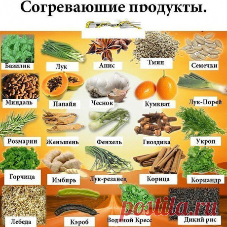 Продукты, от которых тепло!