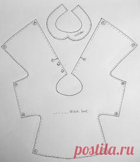 Helgatoys blog: Выкройка чудо - платья для куклы.