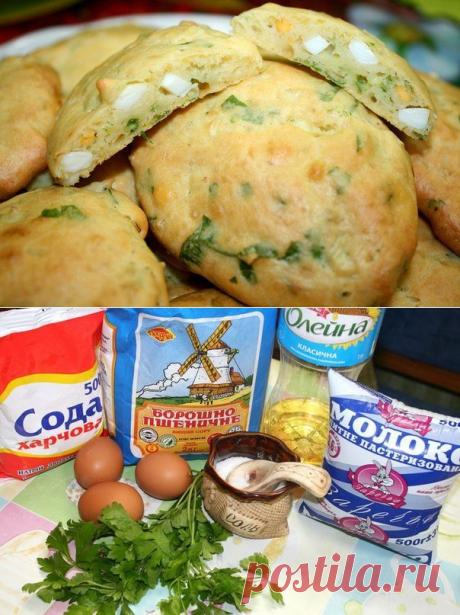 БЫСТРЫЕ БУЛОЧКИ С ЯЙЦОМ И ЗЕЛЕНЬЮ | Банк кулинарных рецептов
