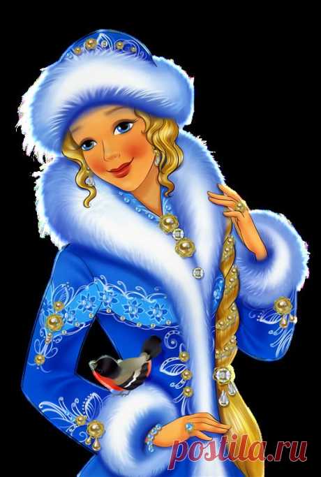 А вот и внученька Снегурочка