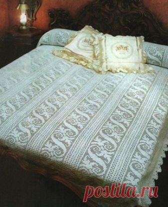 НАРЯДНОЕ ПОКРЫВАЛО В ТЕХНИКЕ ФИЛЕЙНОГО ВЯЗАНИЯ. - Эфария НАРЯДНОЕ ПОКРЫВАЛО В ТЕХНИКЕ ФИЛЕЙНОГО ВЯЗАНИЯ.СХЕМА ВЯЗАНИЯ источник