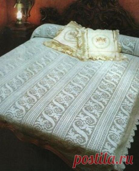 НАРЯДНОЕ ПОКРЫВАЛО В ТЕХНИКЕ ФИЛЕЙНОГО ВЯЗАНИЯ. - Эфария НАРЯДНОЕ ПОКРЫВАЛО В ТЕХНИКЕ ФИЛЕЙНОГО ВЯЗАНИЯ.СХЕМА ВЯЗАНИЯ источник