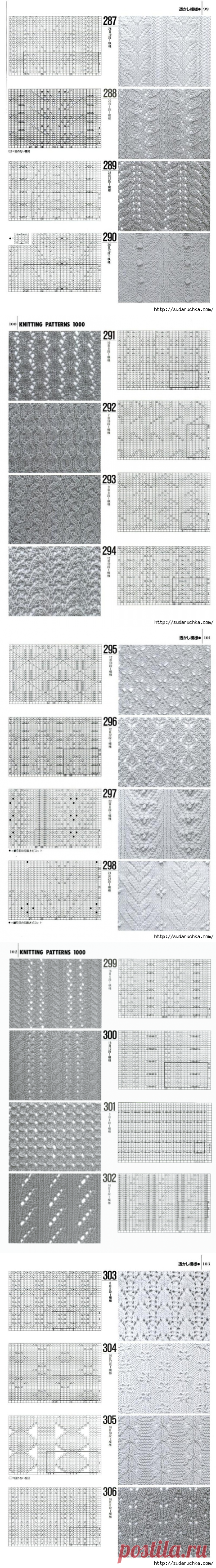 "1000 KNITTING PATTERNS BOOK".Книга по вязанию. Часть 1.