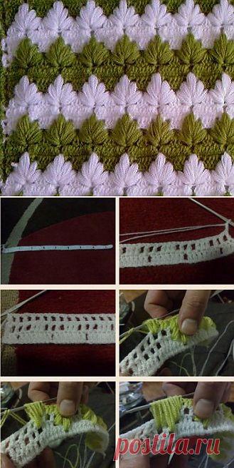 Узор из пышных столбиков