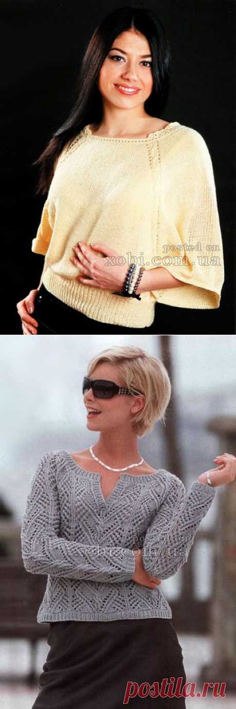 Женские пуловеры и свитера вязаные крючком и спицами » Страница 25