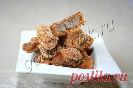 куриные желудки в хрустящей панировке, рецепт приготовления