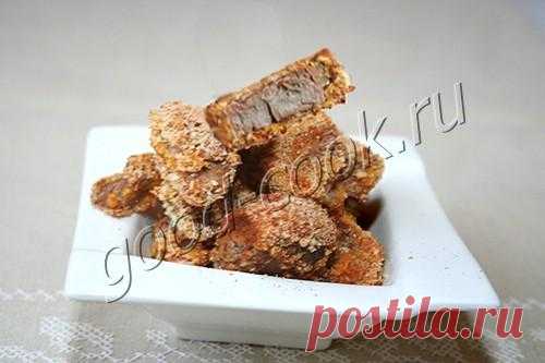 куриные желудки в хрустящей панировке, рецепт приготовления