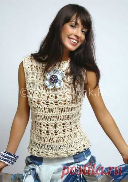 Топ с необычным узором