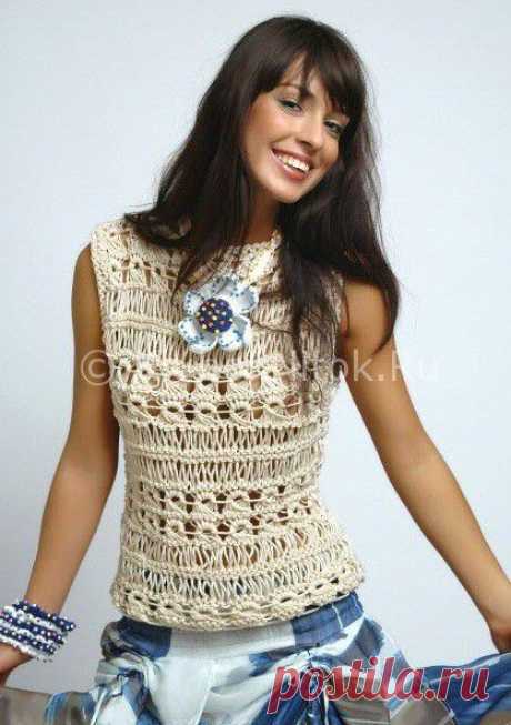 Топ с необычным узором