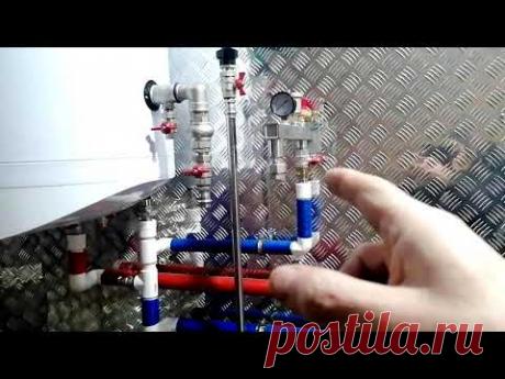 Котёл BAXI slim простая котельная с напольным котлом