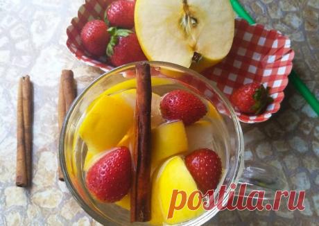 (19) Детокс вода с корицей и фруктами - пошаговый рецепт с фото. Автор рецепта Надежда Махрова 🏃‍♂️ . - Cookpad