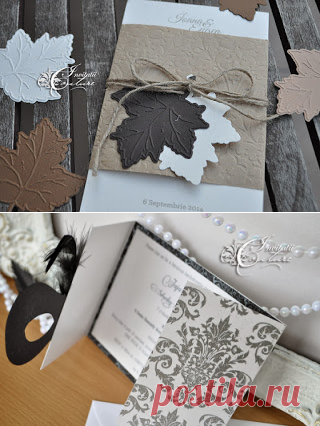 Handmade by Meda: handmade wedding invitations