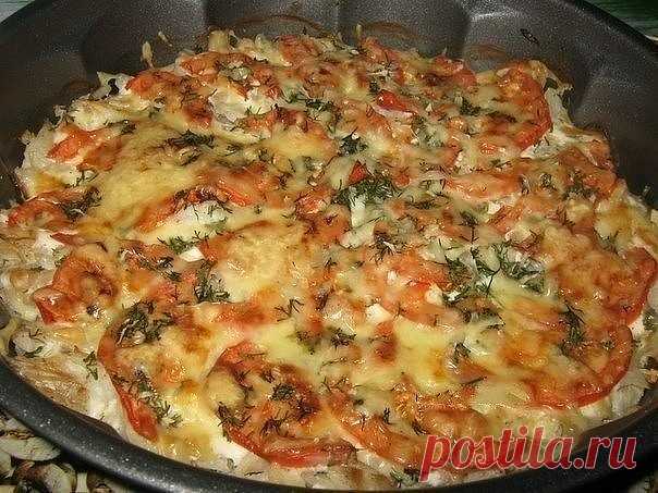Рыба запечённая с помидорами и сыром | OK.RU