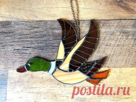 Cazador de sol de pato Mallard hecho a mano - Etsy Chile