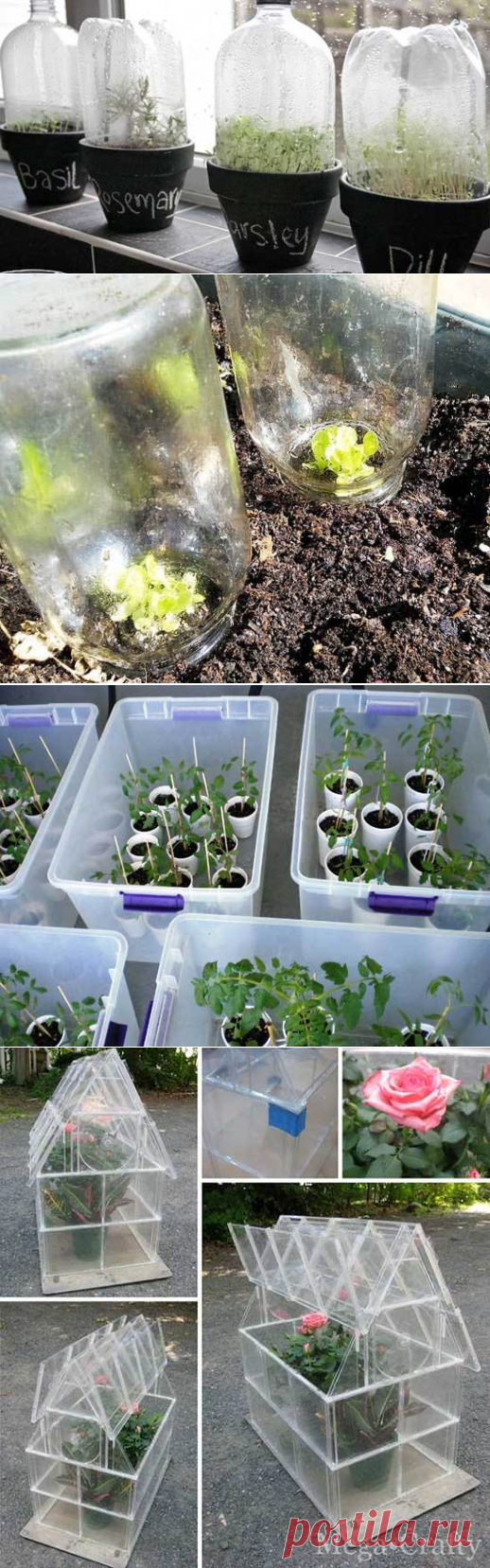 Идеи мини парничков для рассады | Мои Идеи Для Дачи и Сада