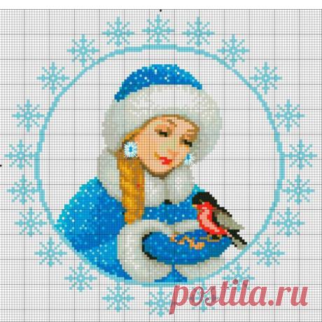 НОВОГОДНЯЯ ВЫШИВКА КРЕСТИКОМ.