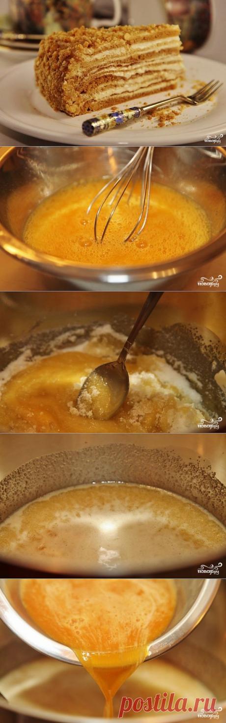 Торт &quot;Медовик&quot; - пошаговый кулинарный рецепт на Повар.ру