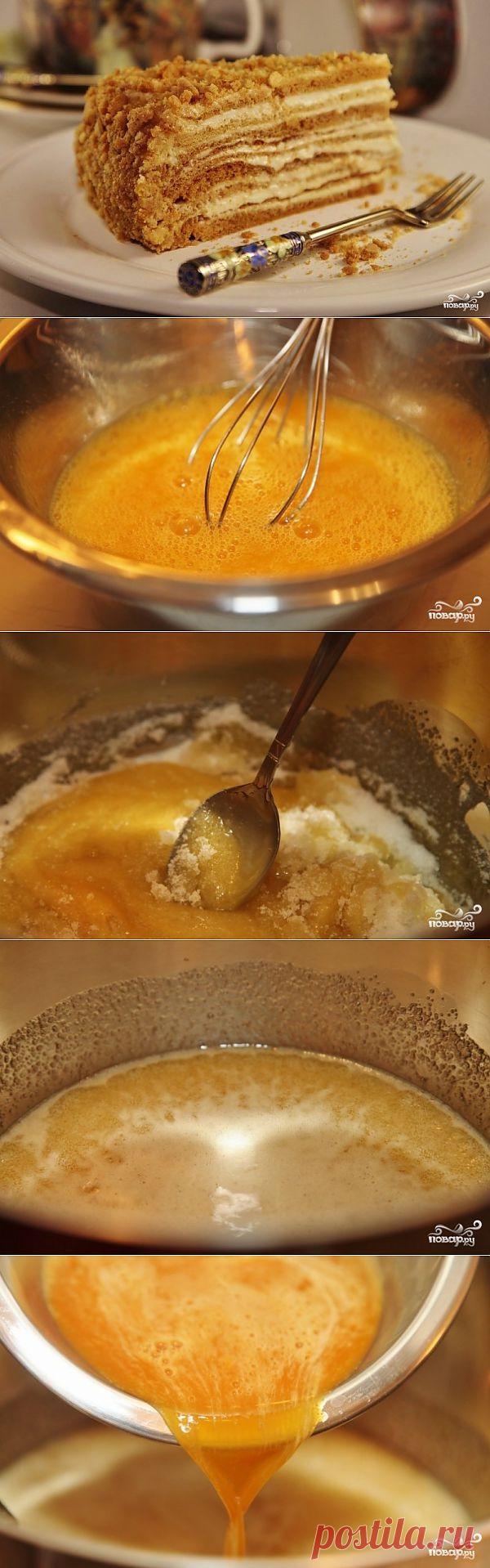 Торт "Медовик" - пошаговый кулинарный рецепт на Повар.ру