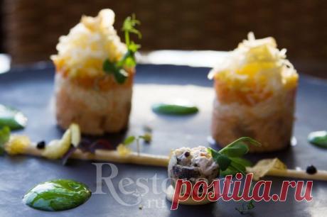 Салат «Мимоза» из ресторана Sky Lounge