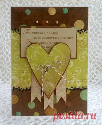 Открытка с фотографией / Скрапбукинг / В рукоделии