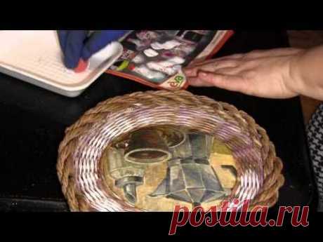 Елена Тищенко. Патинирование плетёнок. - YouTube