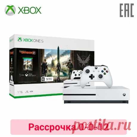 Игровая консоль Xbox One S 1 ТБ с игрой Tom Clancy's The Division 2 + 1 месяц Xbox Game Pass + 1 месяц Xbox Live Gold