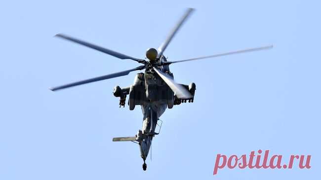Вертолет Ми-28НМ поразил живую силу ВСУ в зоне работы "Центра"