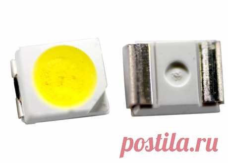 SMD 3528: характеристики светодиода | Светодиодные лампы LED Светодиод SMD 3528: светодиодный чип для поверхностного монтажа, рассчитан на прямое напряжение 1,9 – 3,3 V, силу тока 20 мА. Корпус светодиода имеет прямоугольную форму с размерами сторон — 3,5 х 2,8 мм, высотой 1,4 мм. Кристалл изготовлен на основе структур AlGaInP (алюминий-галлий-индиевый фосфид), InGaN (смесь нитрида галлия и нитрида индия). Корпус светодиода изготовлен из …